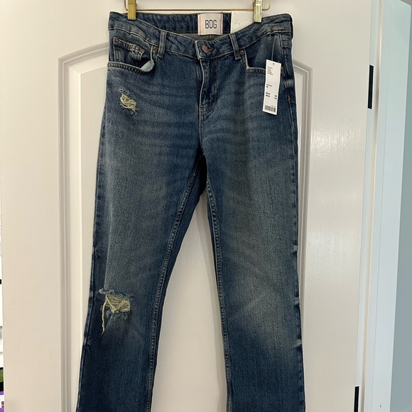 BDG Slim Boot Cut Jeans, Size 28, Denim Medi - Picture 6 of 8